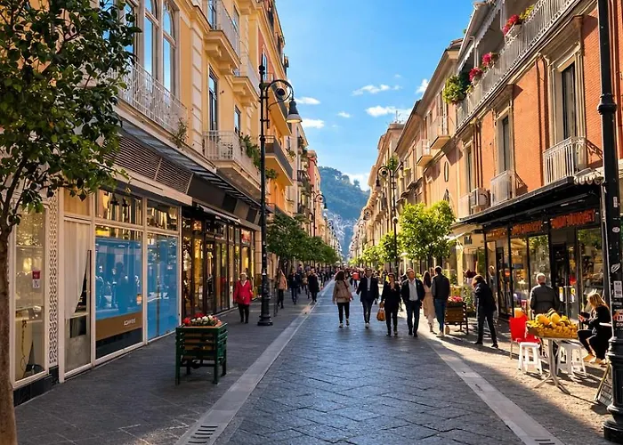 Panoramic Sea & Vesuvio View, Center, Costa Del Sole Daire *